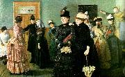 Christian Krohg albertine i polislakarens vantrum France oil painting artist